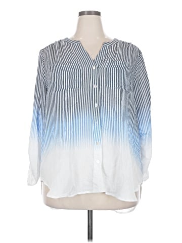 Indigo Rose 3/4 Sleeve Blouse (view 1)