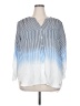 Indigo Rose Blue 3/4 Sleeve Blouse Size 2X - photo 1