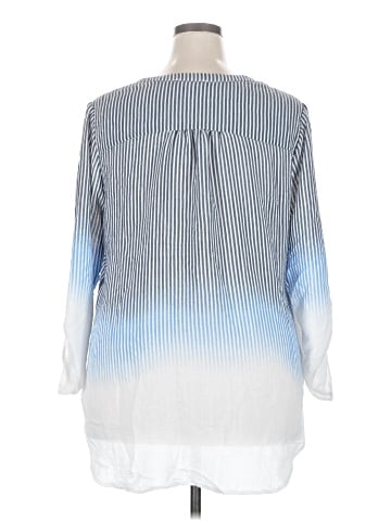 Indigo Rose 3/4 Sleeve Blouse (view 2)