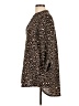 Jodifl Animal Print Brown Long Sleeve Blouse Size L - photo 5
