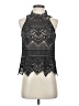 LC Lauren Conrad 100% Polyester Black Sleeveless Blouse Size XS - photo 1