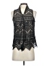 LC Lauren Conrad 100% Polyester Black Sleeveless Blouse Size XS - photo 2