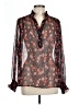 The Korner Brown Long Sleeve Blouse Size L - photo 1