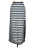 Unbranded Stripes Silver Blue Casual Skirt Size M - photo 1