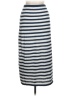 Unbranded Stripes Silver Blue Casual Skirt Size M - photo 2