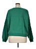 Gap Solid Green Sweatshirt Size XL - photo 2
