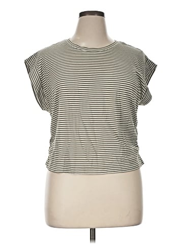 Madewell Side-Cinch Muscle Tee in Stripe (view 1)