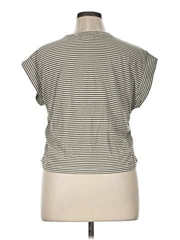 Madewell Side-Cinch Muscle Tee in Stripe (view 2)