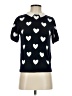 Unbranded Hearts Blue Sweater Vest Size S (estimated) - photo 1