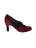 Anyi Lu Color Block Burgundy Heels Size EU 36 - photo 1