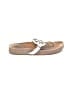 Tory Burch Silver Flip Flops Size 8 - photo 1