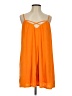 Bebe Solid Orange Casual Dress Size S - photo 1