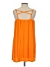 Bebe Solid Orange Casual Dress Size S - photo 2