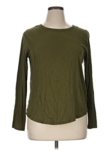 Madewell Whisper Cotton Rib-Crewneck Long-Sleeve Tee (view 1)