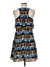 Jessica Simpson 100% Polyester Print Blue Cocktail Dress Size 6 - photo 2