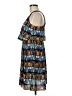 Jessica Simpson 100% Polyester Print Blue Cocktail Dress Size 6 - photo 5