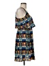 Jessica Simpson 100% Polyester Print Blue Cocktail Dress Size 6 - photo 4