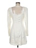 Danielle Bernstein 100% Polyester Ivory Cocktail Dress Size M - photo 2