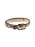 Another Line 100% Leather Animal Print Brown Tan Leather Belt Size S - photo 1