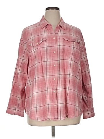 Old Navy 3/4 Sleeve Button-Down Shirt (view 1)
