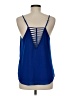 Naked Zebra Blue Sleeveless Blouse Size M - photo 2