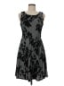 Crescent Gray Black Cocktail Dress Size M - photo 1