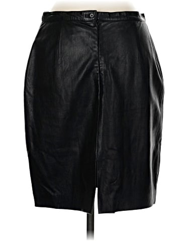 BOSS by HUGO BOSS Faux Leather Skirt (view 2)