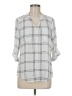 Fortune + Ivy 100% Polyester Gray 3/4 Sleeve Blouse Size M - photo 1