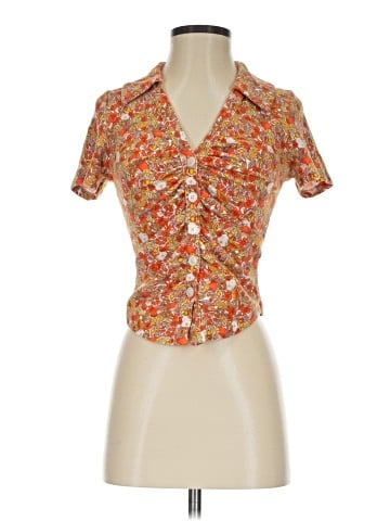 Maeve by Anthropologie Short Sleeve Blouse (view 1)