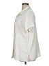Basic Editions Ivory Short Sleeve Blouse Size 1X - photo 5