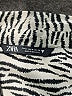 Zara Animal Print Ivory Long Sleeve Blouse Size M - photo 7
