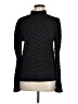 Karl Lagerfeld Paris Chevron-herringbone Black Turtleneck Sweater Size M - photo 1