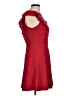 Aqua Solid Red Cocktail Dress Size M - photo 4