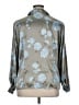 Joan Leslie 100% Polyester Floral Gray 3/4 Sleeve Blouse Size 16 - photo 2