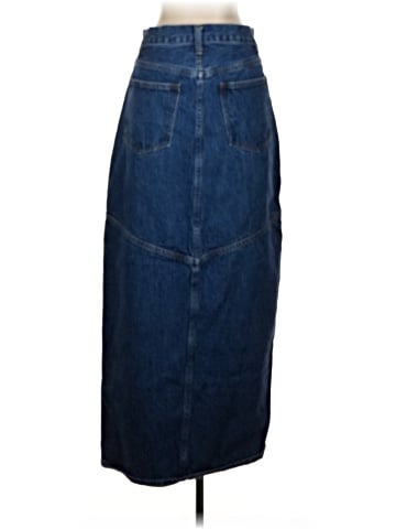 Madewell Denim Mid-Rise Maxi Skirt in Pineland Wash (view 2)