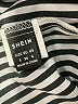Shein 100% Polyester Stripes Black button down Size 4 - photo 7