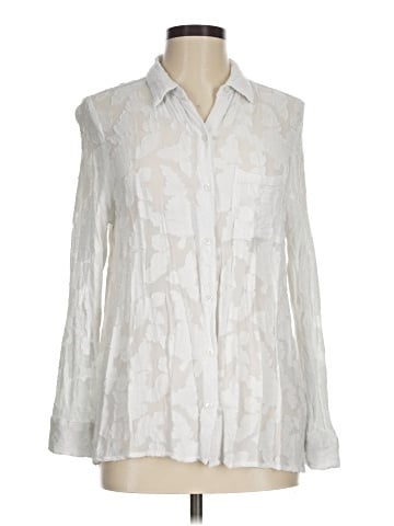 En Creme Long Sleeve Blouse (view 1)