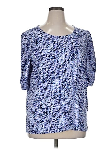 Susan Graver Short Sleeve Blouse (view 1)