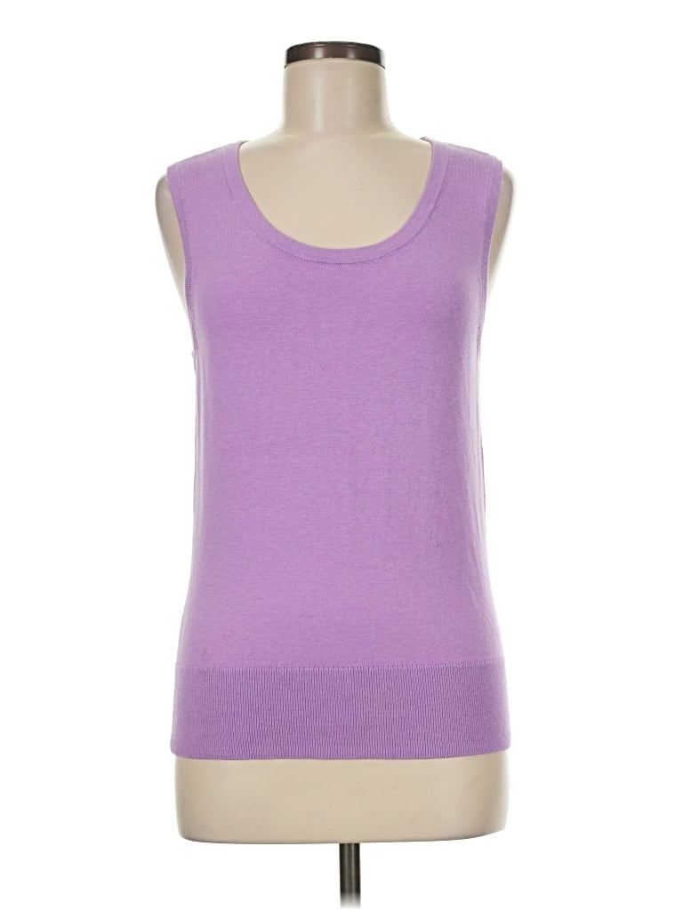 Pre-owned Talbots Sweater Vest In Purple