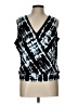 Veronica M. Black Sleeveless Blouse Size L - photo 1