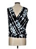 Veronica M. Black Sleeveless Blouse Size L - photo 2