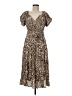 Universal Thread 100% Rayon Animal Print Brown Casual Dress Size M - photo 1