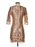 Unbranded 100% Polyester Metallic Gold Cocktail Dress Size S - photo 2