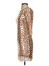 Unbranded 100% Polyester Metallic Gold Cocktail Dress Size S - photo 5
