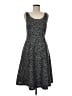 ModCloth 100% Polyester Tweed Gray Casual Dress Size 8 - photo 1