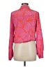Suncoo 100% Viscose Graphic Pink Long Sleeve Blouse Size Med (T2) - photo 2