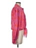 Suncoo 100% Viscose Graphic Pink Long Sleeve Blouse Size Med (T2) - photo 4