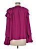 Current Air 100% Polyester Solid Purple 3/4 Sleeve Blouse Size M - photo 2