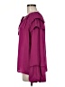 Current Air 100% Polyester Solid Purple 3/4 Sleeve Blouse Size M - photo 5