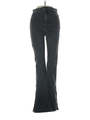 Madewell Skinny Flare Jeans in Bellhaven Wash: Slit-Hem Edition (view 1)